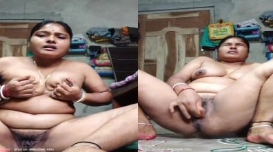 விவாகரத்து ஆனா காஞ்சனா ஆன்டியின் கேரட் சுயஇன்பம்