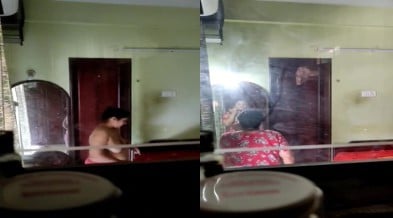 சித்தி குளிச்சிட்டு டிரஸ் மாற்றும் ரகசிய படம்