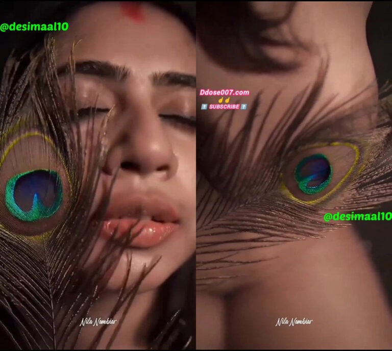 கேரளா மாடலிங் பெண் மயில் இறகுடன் நியூட் வீடியோ