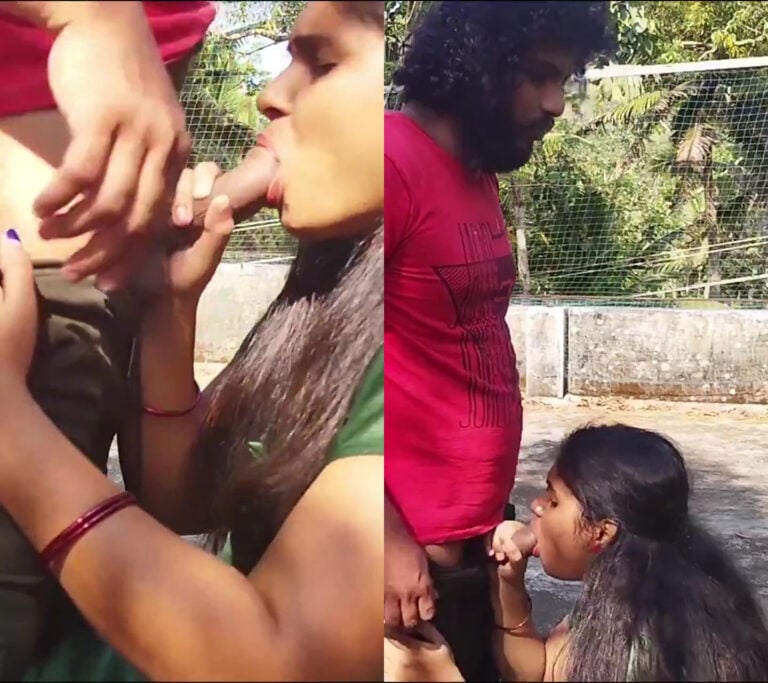 கீழ் வீட்டு ஆன்டி மொட்டை மாடியில் ஊம்புகிறாள்