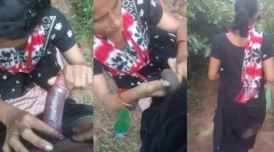 மலை கிராமத்து பெண்ணுடன் காட்டில் ஆணுறை செக்ஸ்