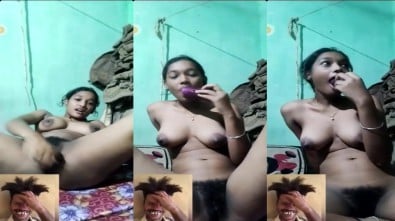 வில்லேஜ் பெண் கத்தரிக்காய் வச்சி வீடியோ காலில் ஆட்டுகிறாள்